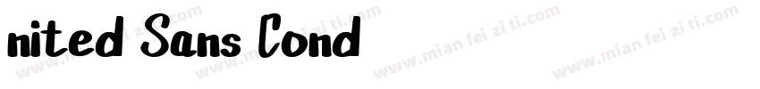 nited Sans Cond字体转换